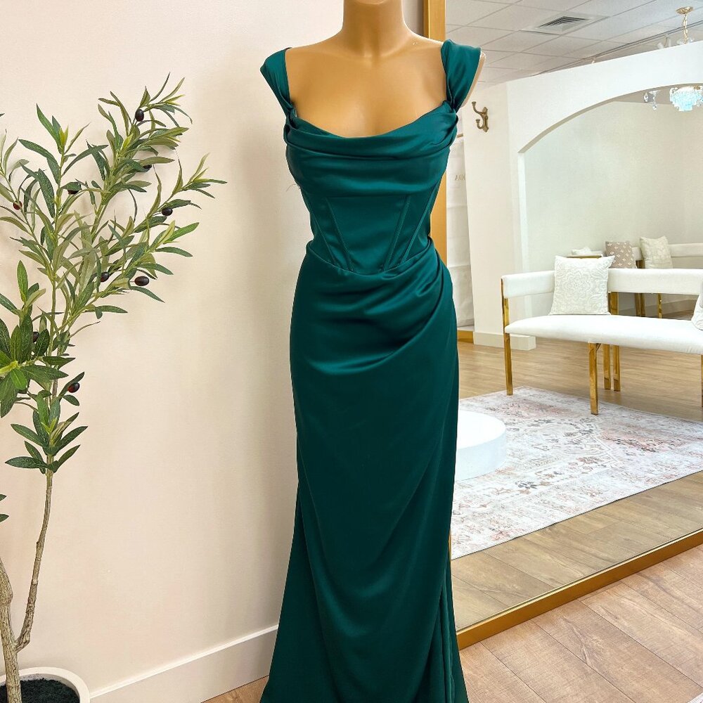 Bianca Dress | Emerald   7492